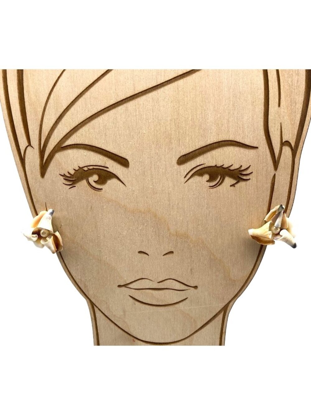 Vintage Pearl and Shell Earrings, Unique Seashell Spiral Elegance on Screw Backs